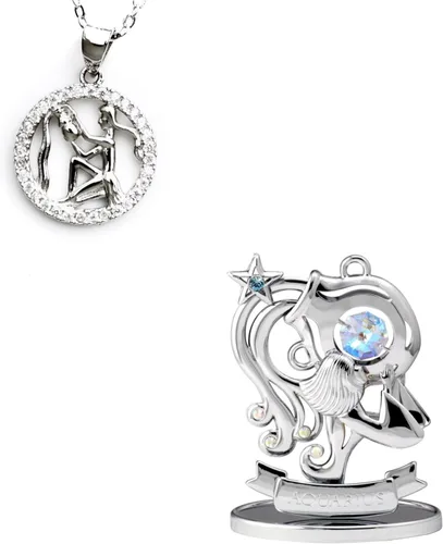 Miniatura 37 de CRYSTOCRAFT Regalo de sagitario, adorno de constelación con cristal austriaco, adorno de cristal de signo del zodiaco, colección de decoración