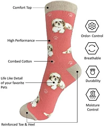 Miniatura 2 de Calcetines para amantes de las mascotas, divertidos, para todas las estaciones, talla única, para mujeres y hombres, regalos de gatos y perros