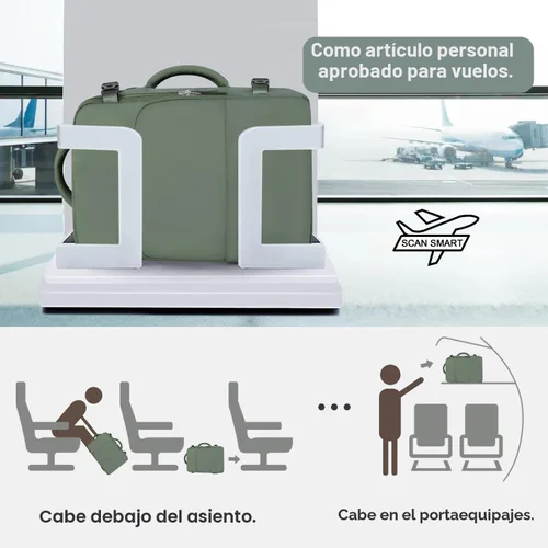 Miniatura 8 de Mochila de Viaje Sinaliy, Verde militar, Grande, Viajes