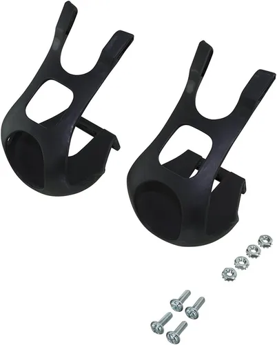 Fenix® - 1 par de pinzas de nailon para bicicleta de montaña y carretera, con herrajes negros
