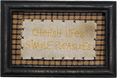 Miniatura 13 de CVHOMEDECO. Primitives Antique A house is made of wood and beams, A home is made of love and dreams, marco de costura montado en la pared, arte