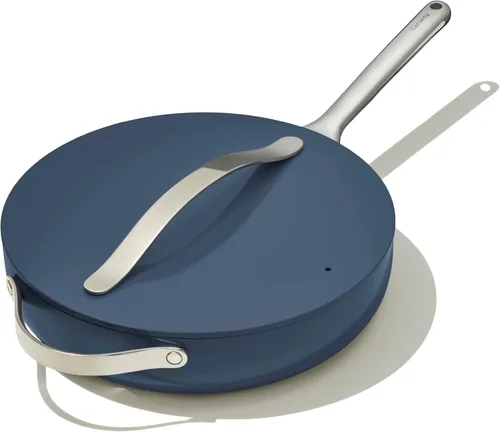 Miniatura 16 de Caraway Sartén Salteadora Antiadherente de Cerámica con Tapa (4.5 cuartos, 11.8 pulgadas) - No Tóxico, Sin PTFE ni PFOA - Apto para Horno y Caléndula