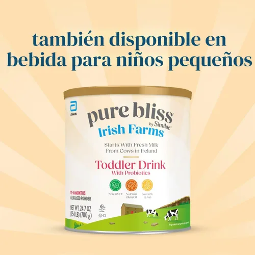 Miniatura 12 de Pure Bliss Irish Farms, fórmula para bebés fácil de digerir, fórmula infantil, 0-12 meses, lata de 24.7 onzas