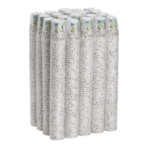 Miniatura 2 de Dixie PerfecTouch - Tazas de café de papel de 12 onzas por GP PRO, diseño Coffee Haze, 1000 unidades (tazas desechables envueltas individualmente)