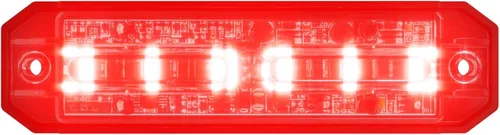 Miniatura 10 de Abrams Ultra Series [Rojo/Blanco] 18W - 6 LED [SAE Clase 1] EMS EMT Vehículo de camión de bomberos [Color dividido] Luz de advertencia