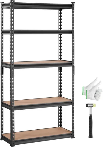 Miniatura 29 de VEVOR Storage Shelves, 5-Tier Adjustable, 2000 lbs Capacity, Heavy Duty Garage Storage Shelving Unit, Metal Utility Rack Shelf, for Kitchen Pantry