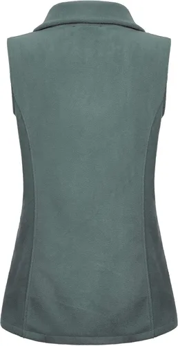 Miniatura 48 de SeSe Code Chaleco de forro polar ligero con cremallera frontal y bolsillos para mujer