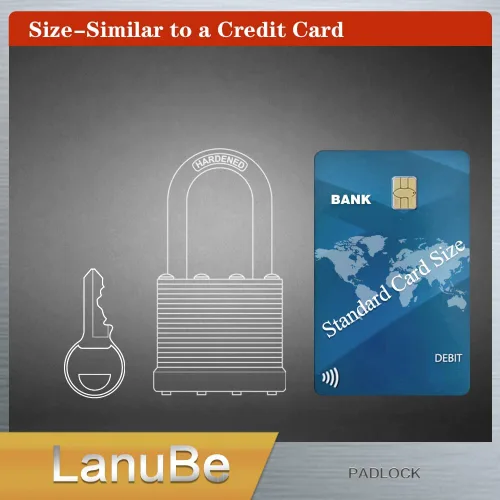 Miniatura 4 de LanuBe Candado laminado de 1-9/16 pulgadas (1.575 in) de largo grillete paquete de 2 llaves iguales, aro de plástico azul, cerraduras a granel