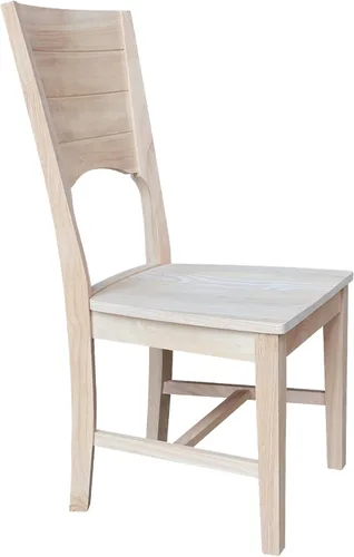 Miniatura 5 de IC INTERNATIONAL CONCEPTS Canyon Collection - Juego de dos sillas de madera maciza sin terminar