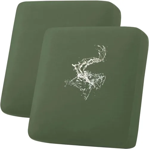 Miniatura 55 de hyha Fundas de cojín impermeables para sofá, funda elástica para asiento de sofá para perro, lavable, antideslizante, impermeable, fundas de cojín