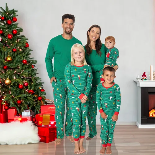 Miniatura 8 de Peanuts Snoopy - Pijamas familiares a juego, cómodos conjuntos de 2 piezas para Navidad