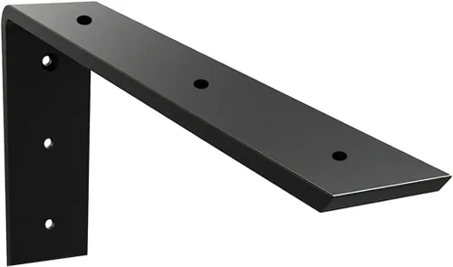 Miniatura 11 de WINKER Soporte para encimera, paquete de 2 unidades resistente de soporte oculto en L para estante de 3/8 pulgadas de grosor, 10 x 6 x 2.5 pulgadas