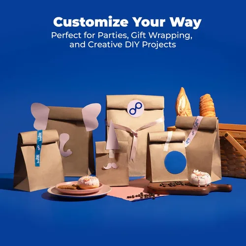 Miniatura 6 de FMP Brands Paquete de 200 bolsas de almuerzo de papel marrón de 8 libras, 12.4 x 6 x 4 pulgadas, bolsas de papel kraft de alta calidad a granel