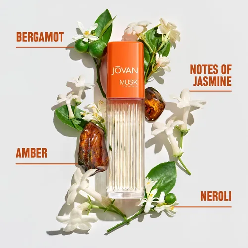 Miniatura 2 de Jovan Almizcle para Mujer Agua de Colonia en Spray 2 fl oz (Paquete de 1), Notas de Jazmín, Ámbar y Neroli, Fragancia para Mujer, de Larga Duración