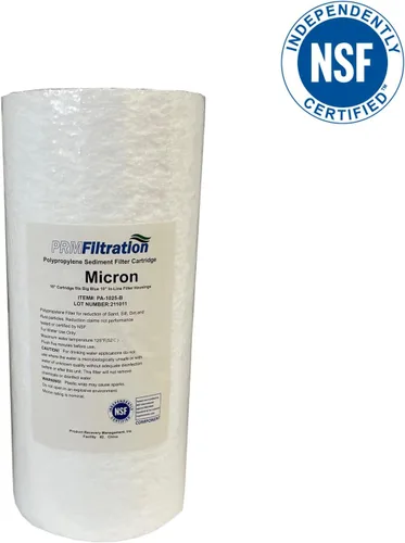 Miniatura 2 de PRM Filtration - Paquete de 4 cartuchos de filtro de sedimentos de polipropileno hilado de 10 x 4.5 pulgadas, 1 micrón, certificado NSF, elimina
