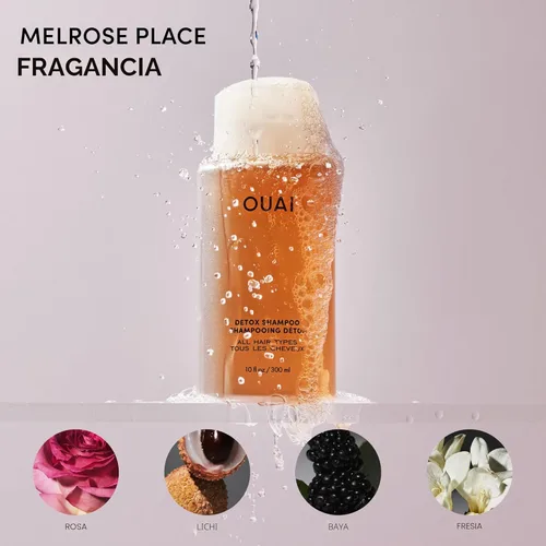 Miniatura 5 de OUAI - Champú Detox - Champú aclarante para acumulación, suciedad, aceite, productos y agua dura - Vinagre de sidra de manzana y queratina