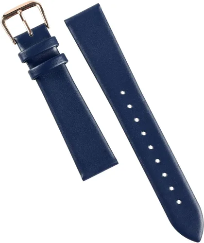 Miniatura 3 de Bandas de reloj de cuero clásico ultra fino para mujer, cada correa de reloj de cuero genuino para mujeres y hombres 0.472pulg., 0.551pulg.