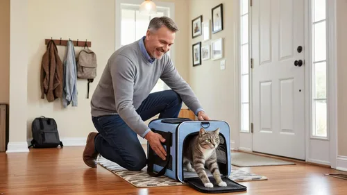 Miniatura 8 de Bolsa de viaje para gatos de lados suaves para gatos medianos a grandes de más de 15 libras, jaula transportadora para perros pequeños, entrada Rosa