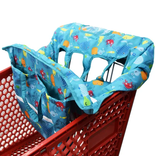 Love&go Funda doble doble para carrito de compras para hermanos bebés con funda de transporte. Se adapta a tiendas de comestibles de almacén al por