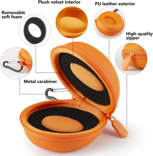 Miniatura 2 de Estuche de viaje para mujer caja portátil de un solo reloj organizador de caja de reloj de viaje 1 ranura - Se adapta a todos los relojes de pulsera