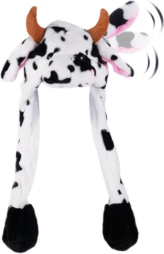 CICITOYWO Sombrero de Animal de Peluche Divertido con Orejas en Movimiento, Gorra Saltarina Linda, Unisex, Regalo para Niños y Adultos, Fiesta de