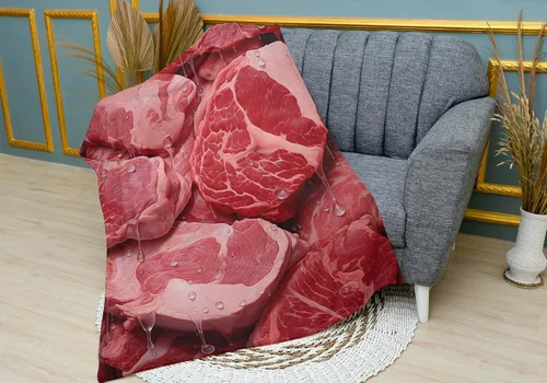 Miniatura 6 de Manta de carne de res - Regalos para los amantes de la carne de res 30" x 40
