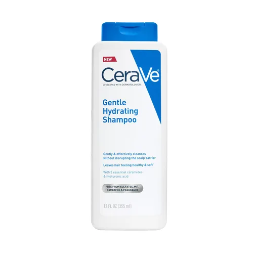 CeraVe Champú Hidratante Suave, Con Ceramidas, Niacinamida y Ácido Hialurónico Para Cabello y Cuero Cabelludo Suaves y de Aspecto Saludable, Champú