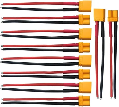 Miniatura 6 de 5 pares EC3 conector hembra y macho Deans con 14AWG 3.9 in alambre de silicona para RC Lipo batería Cable Drone