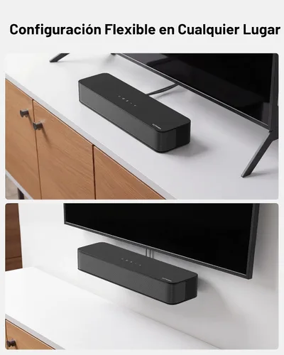 Miniatura 5 de ULTIMEA Barra de sonido envolvente de 2.1 canales para TV, subwoofer integrado, potencia máxima de 132 W, control de aplicaciones, barra de sonido