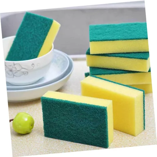 Miniatura 7 de Healifty Grande para la limpieza 15pcs Juego de esponjas para lavar platos autodescontaminación estropajo almohadillas cocina baño ayudante