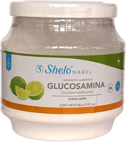 Miniatura 2 de Sheló NABEL Colágeno hidrolizado con glucosamina sabor a lima, 15.87 onzas