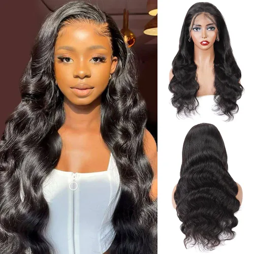 Miniatura 33 de Cabello humano ondulado con cierre frontal de encaje HD 4 x 4, cierre de encaje con cabello de bebé, cabello humano 100% virgen brasileño