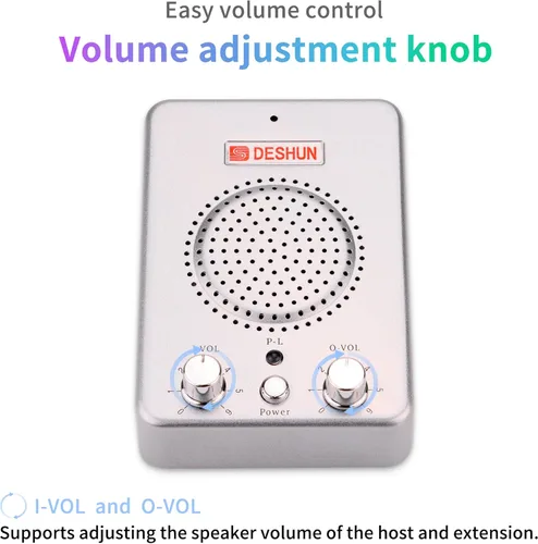Miniatura 4 de DESHUN Sistema de intercomunicación de ventana de doble manera, altavoces de ventana, un walkie-talkie que se puede conectar al vidrio, micrófono
