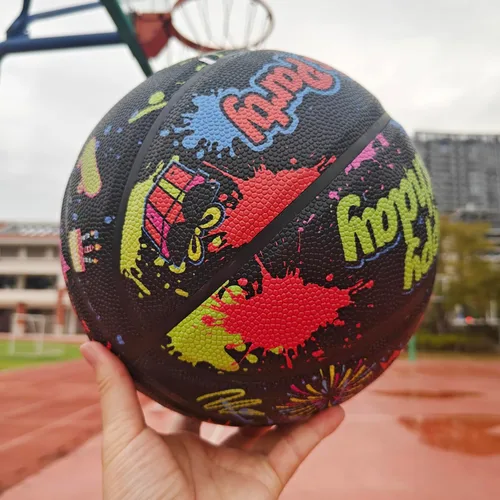 Miniatura 8 de Pelota de baloncesto de cuero PU JIUERYUN – Talla oficial 7 (29,5 pulgadas), Talla 6 (28,5 pulgadas), Talla 5 (27,5 pulgadas), pelota de cumpleaños