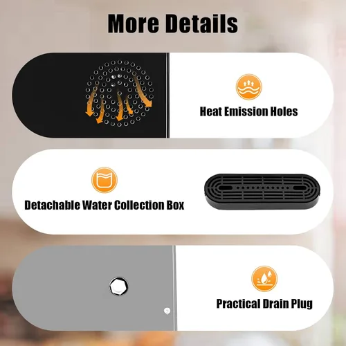 Miniatura 7 de Dispensador de enfriador de agua de carga inferior para botellas de 5 galones, enfriador de agua de acero inoxidable con 2 ajustes de temperatura
