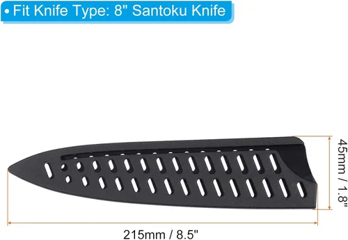 Miniatura 2 de PATIKIL Fundas de seguridad PP para cuchillo de chef de 8 pulgadas, paquete de 2 cuchillos, protector de filos, protector de cuchillas, funda