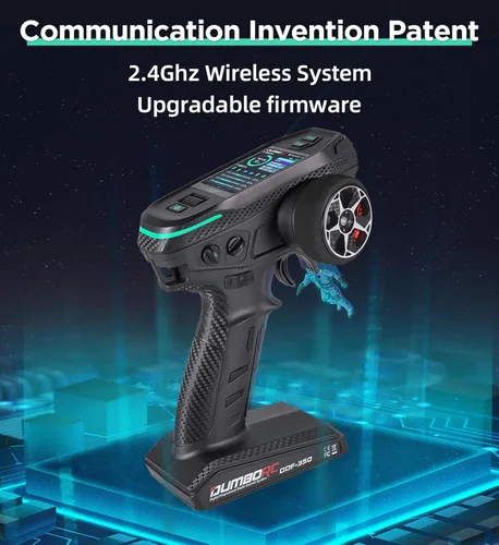 Miniatura 3 de DDF-350 con transmisor y receptor de radio RC P10F de 10 canales con pantalla HD, control remoto de 10 canales para automóvil, camioneta