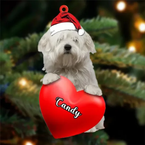 Miniatura 37 de Adornos de Navidad personalizados para perros, nombre personalizado, adorno de Malamute de Alaska, adornos acrílicos, regalos de Navidad, amantes
