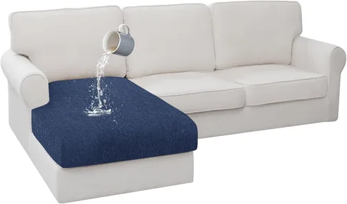 Miniatura 102 de Fundas de cojín impermeables para sofá, funda elástica lavable con diseño elástico antideslizante, protector de muebles para mascotas y niños