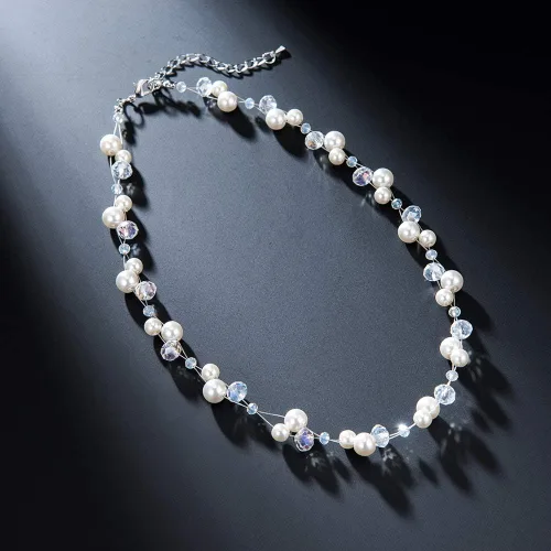 Miniatura 2 de Collar corto de turquesa con cuentas para mujer, joyería de moda con perlas y cuentas de cristal, regalos de cumpleaños para mujer