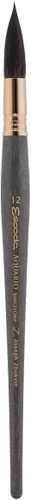 Miniatura 11 de Escoda Aquario Gold Series 1140 Joseph Zbukvic - Brocha para acuarela y acrílica, mango corto, trapeador redondo, pelo de ardilla natural Petit Gris