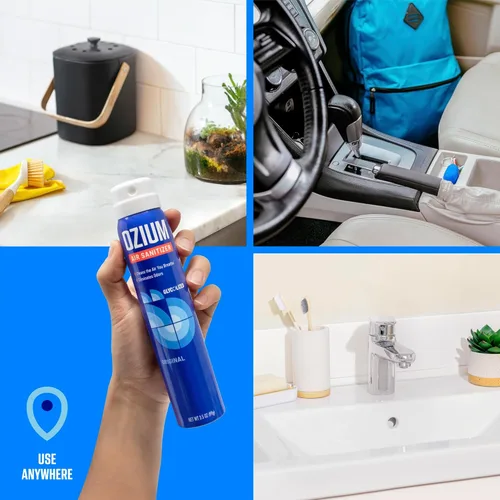 Miniatura 5 de Ozium Desinfectante de aire y eliminador de olores para hogares, automóviles, oficinas y más, Country Fresh, 3.5 onzas (paquete de 4)