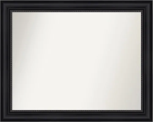 Miniatura 407 de Amanti Art Espejo personalizado, espejo de baño negro Astor, espejo de pared o espejo de tocador de baño sobre el fregadero (25 x 25 pulgadas)