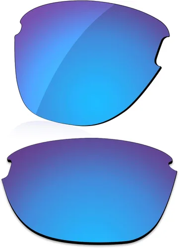 Miniatura 5 de LenzReborn Lente polarizada de repuesto para gafas de sol Oakley Frogskins Lite OO9374 - Negro oscuro+gris plateado+rojo fuego+azul hielo