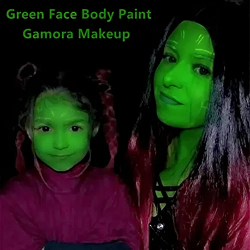 Miniatura 4 de Go Ho Pintura facial verde de 6 colores, crema lavable, fórmula facial para Halloween, cosplay, paleta de maquillaje FX, disfraces profesionales