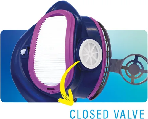Miniatura 4 de GVS ELIPSE P100 Elastomeric Half Mask with Source Control with Replaceable and Reusable Filters Included