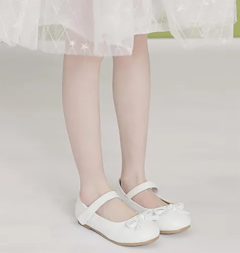 Miniatura 7 de kkdom Zapatos de vestir para niña, zapatos planos de ballet Mary Jane, zapatos escolares para niños pequeñosniños grandes