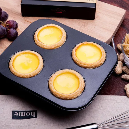 Miniatura 4 de Molde para magdalenas de 6 tazas para hornear cupcakes, sin palillo, acero al carbono, fácil de limpiar