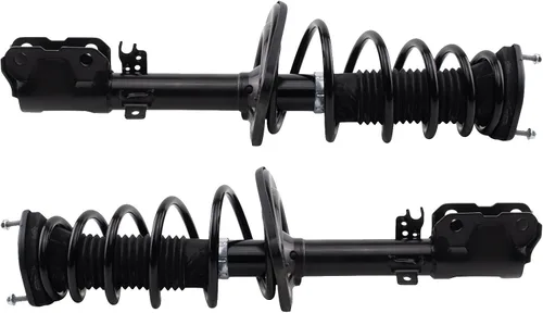Miniatura 60 de TRQ Conjunto de Amortiguador y Resorte Delantero Cargado con Resorte Helicoidal Pre-ensamblado Compatible con Jeep Cherokee Limited AWD 14-22 Sin