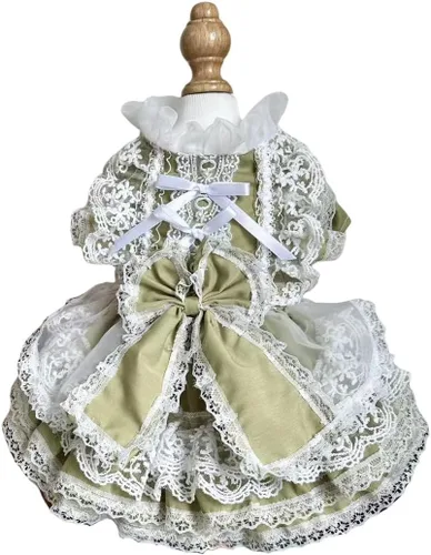 Miniatura 31 de Moda Vestido de Princesa de Chifón para Perro Dulce Cachorro para Perro EXTRAL Pequeño y Perro Pequeño Rosa M